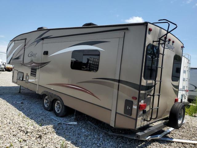 4YDF29R29F2508586 - 2015 COUG 5TH WHEEL BROWN photo 3