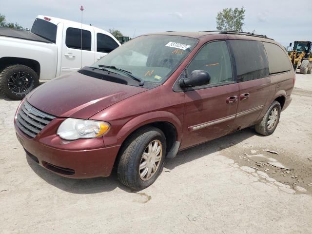 2A4GP54L37R259944 - 2007 CHRYSLER TOWN & COU BURGUNDY photo 2