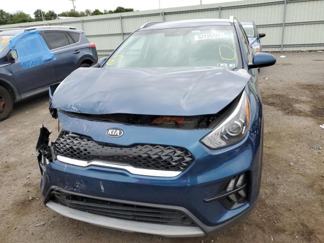 KNDCB3LC4L5361821 - 2020 KIA NIRO LX BLUE photo 9