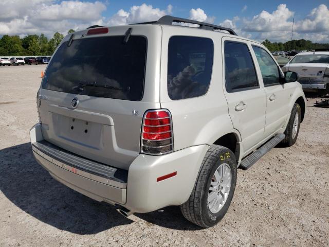 4M2YU81127KJ00400 - 2007 MERCURY MARINER LU BEIGE photo 4