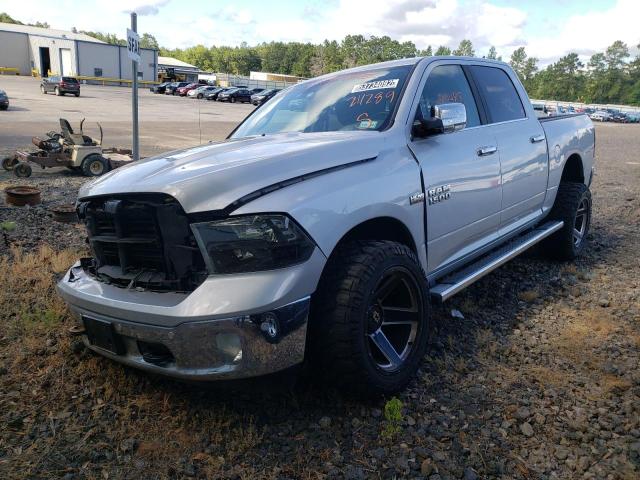 1C6RR6LT3JS211289 - 2018 RAM 1500 SLT SILVER photo 2