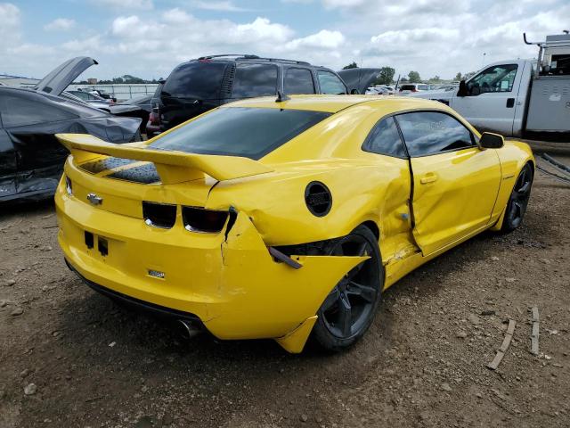 2G1FA1E30C9145655 - 2012 CHEVROLET CAMARO LS YELLOW photo 4