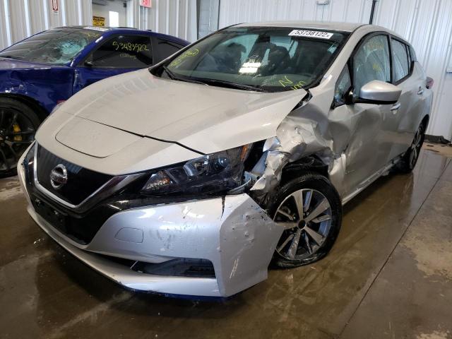 1N4BZ1CP5KC322072 - 2019 NISSAN LEAF S PLU SILVER photo 2