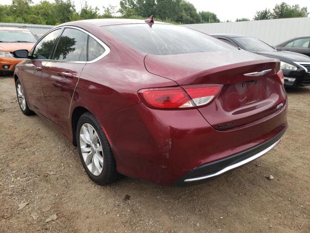 1C3CCCCB5GN100728 - 2016 CHRYSLER 200 C MAROON photo 3