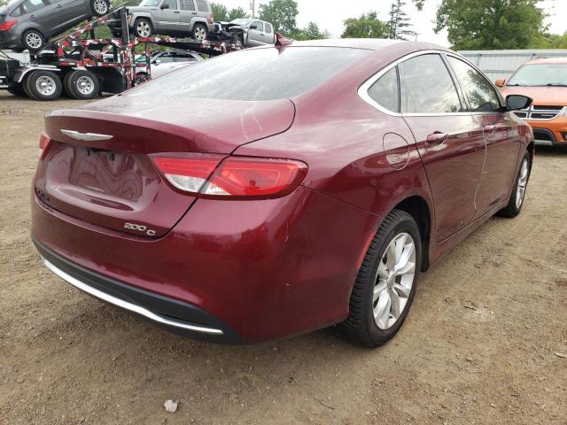 1C3CCCCB5GN100728 - 2016 CHRYSLER 200 C MAROON photo 4