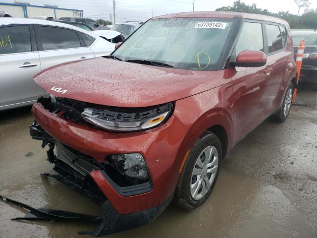 KNDJ23AU2N7808916 - 2022 KIA SOUL LX RED photo 2