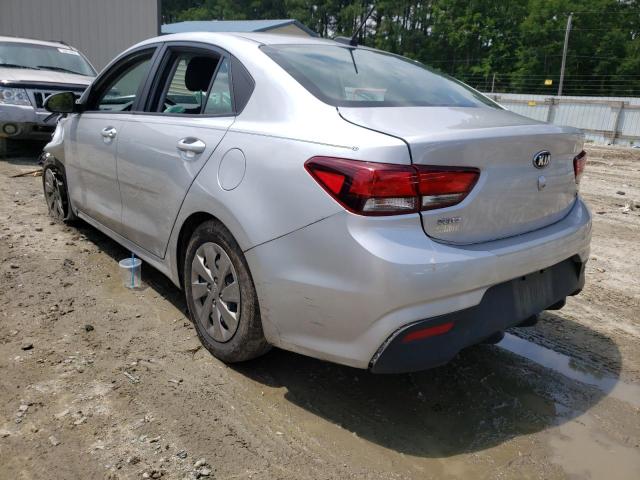 3KPA24AB1KE209876 - 2019 KIA RIO S SILVER photo 3