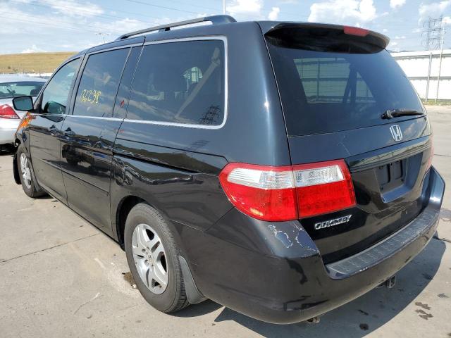 5FNRL38737B016772 - 2007 HONDA ODYSSEY EX BLACK photo 3