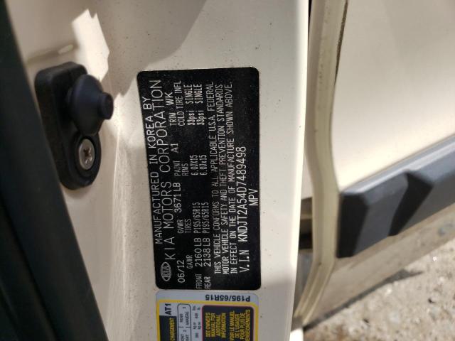 KNDJT2A54D7489498 - 2013 KIA SOUL BEIGE photo 10