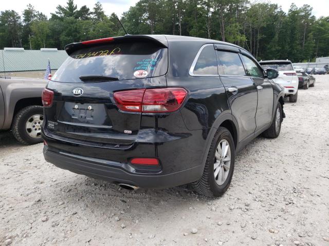 5XYPG4A38KG566253 - 2019 KIA SORENTO L BLACK photo 4