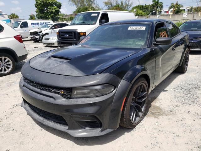 2C3CDXCT0HH557213 - 2017 DODGE CHARGER BLACK photo 2