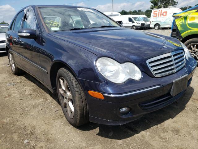 WDBRF92H67F876090 - 2007 MERCEDES-BENZ C 280 4MAT BLUE photo 1