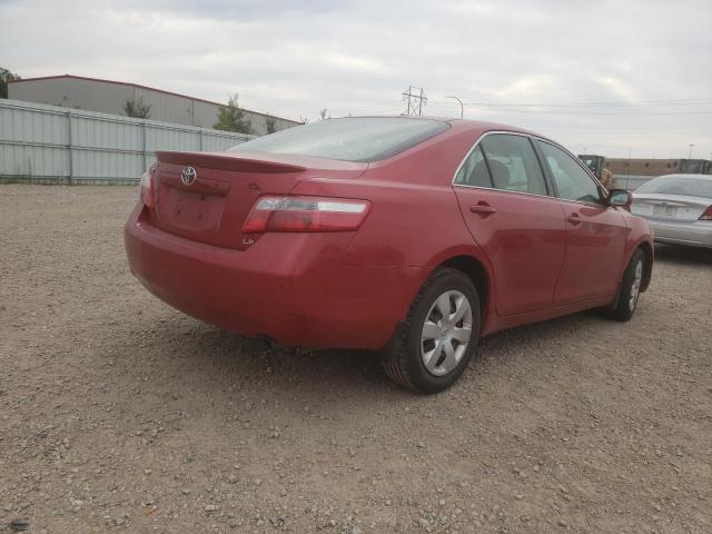 4T1BE46K77U060043 - 2007 TOYOTA CAMRY CE RED photo 4