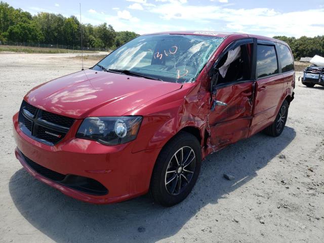 2C4RDGBGXFR659801 - 2015 DODGE GRAND CARA RED photo 2