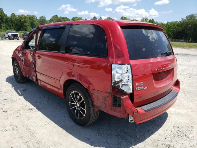 2C4RDGBGXFR659801 - 2015 DODGE GRAND CARA RED photo 3