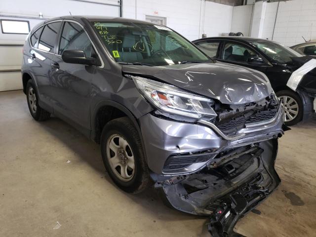 5J6RM4H38GL131536 - 2016 HONDA CR-V LX GRAY photo 1