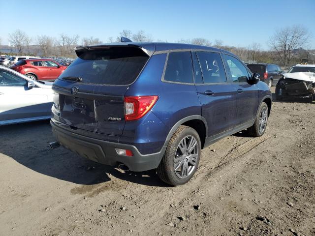 5FNYF8H53MB010383 - 2021 HONDA PASSPORT E 蓝色 照片 4