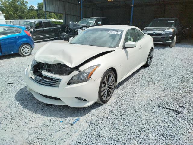 JN1CV6FEXFM810406 - 2015 INFINITI Q60 BASE WHITE photo 2