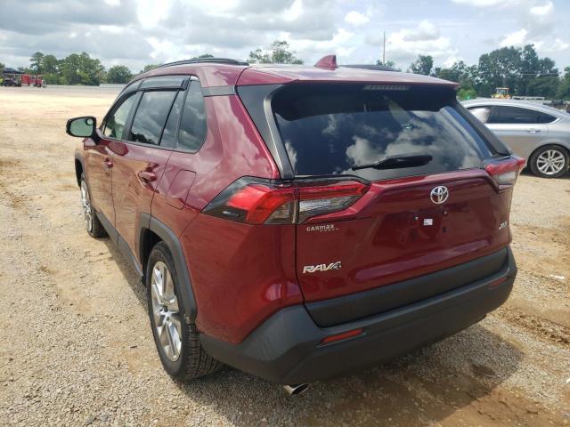 JTMC1RFV0KD039832 - 2019 TOYOTA RAV4 XLE P MAROON photo 3