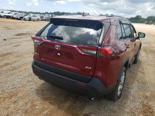 JTMC1RFV0KD039832 - 2019 TOYOTA RAV4 XLE P MAROON photo 4