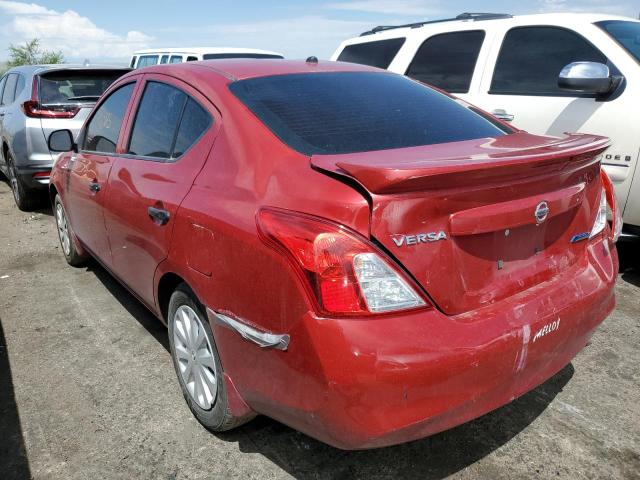 3N1CN7AP9EL860303 - 2014 NISSAN VERSA S RED photo 3