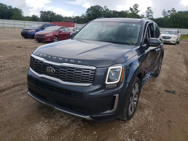 5XYP6DHC0MG157871 - 2021 KIA TELLURIDE GRAY photo 2