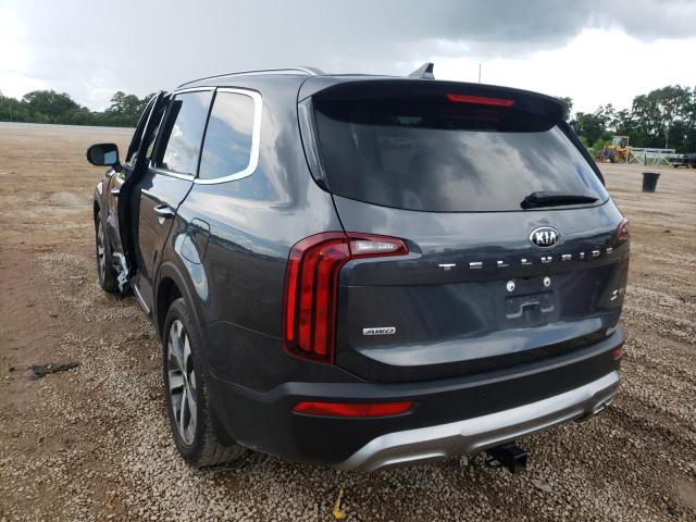 5XYP6DHC0MG157871 - 2021 KIA TELLURIDE GRAY photo 3