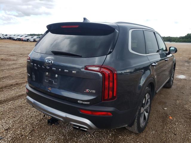 5XYP6DHC0MG157871 - 2021 KIA TELLURIDE GRAY photo 4