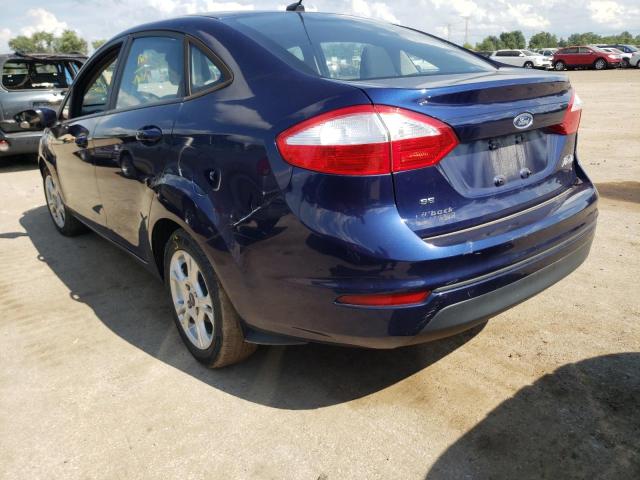 3FADP4BJ3GM166939 - 2016 FORD FIESTA SE BLUE photo 3