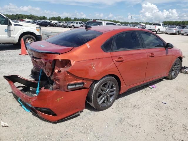 3KPF34AD7ME299137 - 2021 KIA FORTE GT L ORANGE photo 4