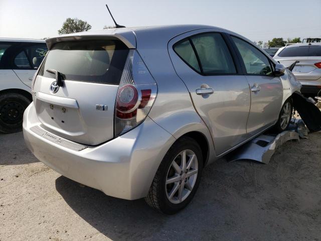 JTDKDTB34E1558618 - 2014 TOYOTA PRIUS C SILVER photo 4