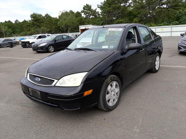 1FAFP34N97W289082 - 2007 FORD FOCUS ZX4 BLACK photo 2