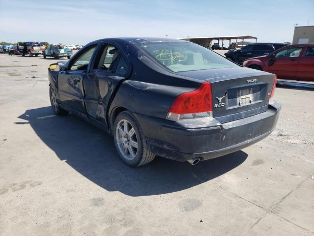 YV1RS592362525452 - 2006 VOLVO S60 2.5T BLUE photo 3