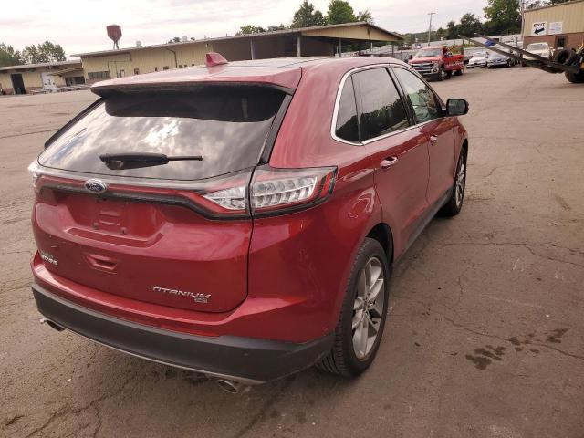 2FMPK4K85FBC10454 - 2015 FORD EDGE TITAN RED photo 4