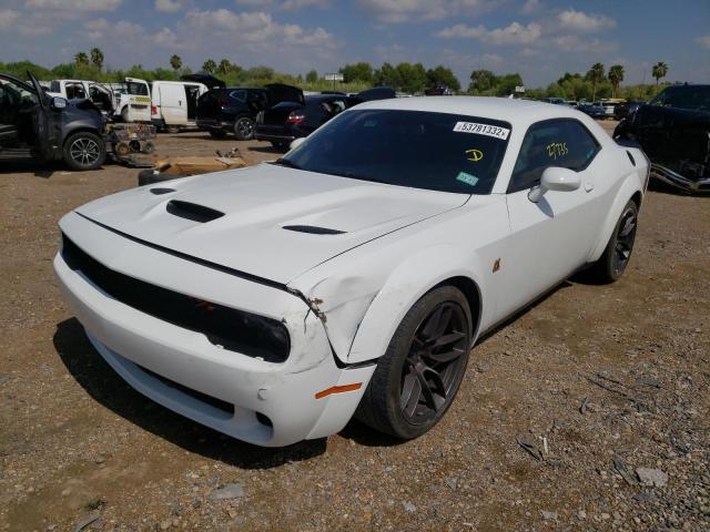 2C3CDZFJXMH539091 - 2021 DODGE CHALLENGER WHITE photo 2