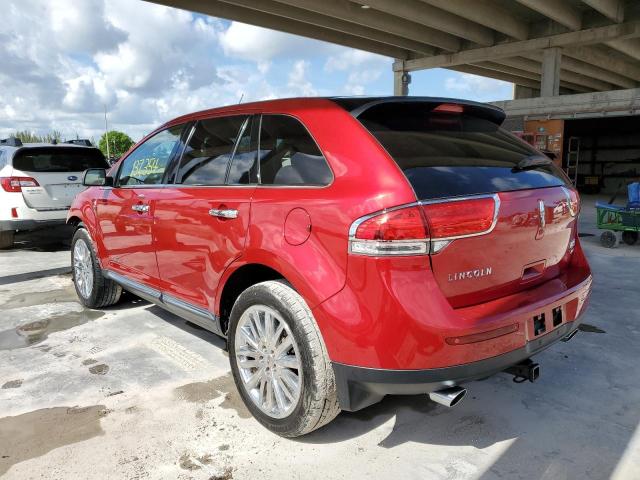 2LMDJ8JK4CBL04531 - 2012 LINCOLN MKX AWD RED photo 3