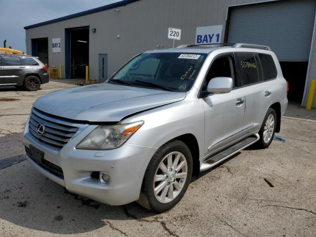 JTJHY7AXXB4070873 - 2011 LEXUS LX 570 SILVER photo 2