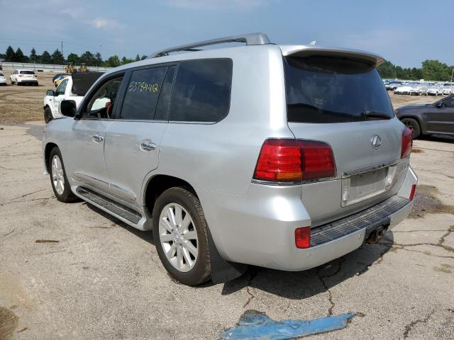 JTJHY7AXXB4070873 - 2011 LEXUS LX 570 SILVER photo 3