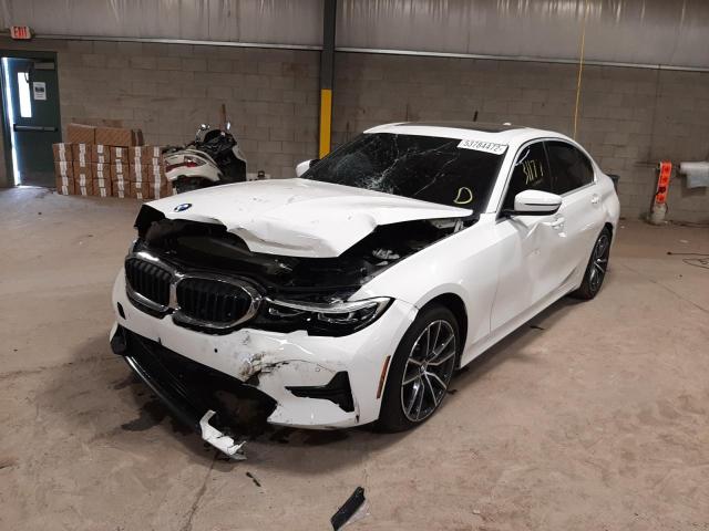 WBA5R1C5XKAK06476 - 2019 BMW 330I WHITE photo 2