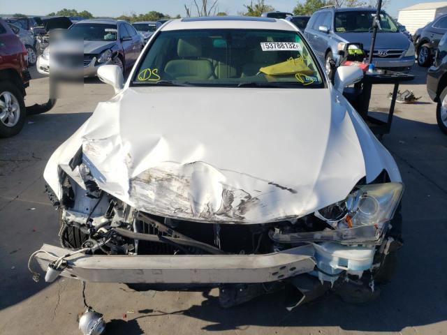 JTHBF5C25C5173634 - 2012 LEXUS IS 250 WHITE photo 9