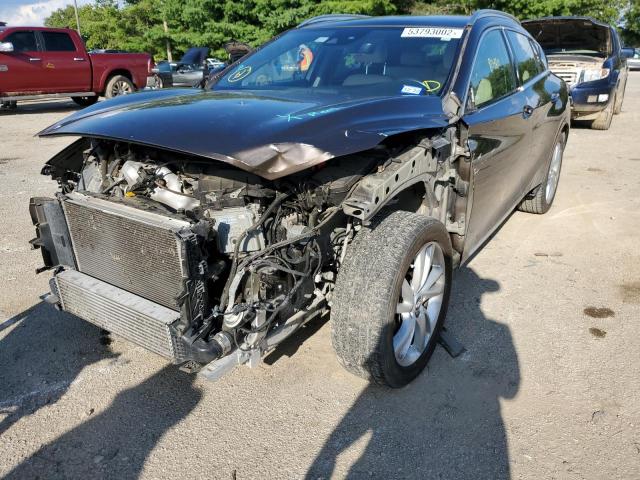 SJKCH5CP5HA031047 - 2017 INFINITI QX30 BASE BROWN photo 2