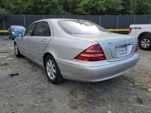 WDBNG70J92A308590 - 2002 MERCEDES-BENZ S 430 SILVER photo 3