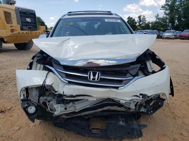 5J6RM3H70EL003995 - 2014 HONDA CR-V EXL WHITE photo 9