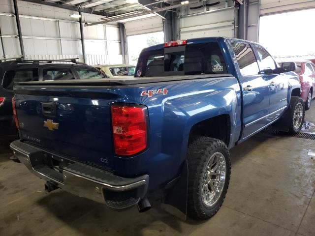 3GCUKSEC2FG221453 - 2015 CHEVROLET SILVERADO BLUE photo 4