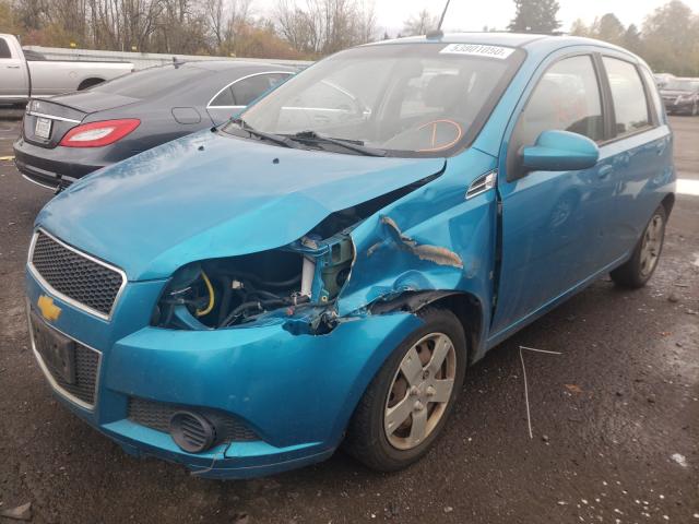 KL1TD66E09B338465 - 2009 CHEVROLET AVEO LS 蓝色 照片 2