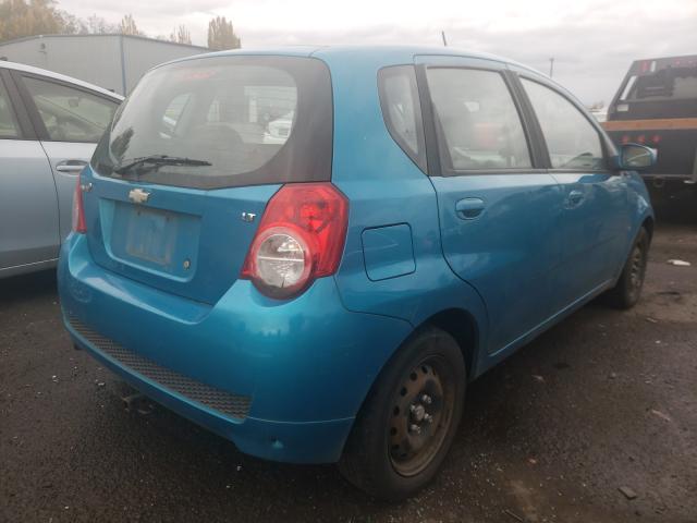 KL1TD66E09B338465 - 2009 CHEVROLET AVEO LS 蓝色 照片 4