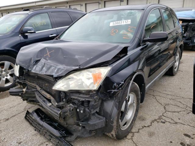 5J6RE48308L015956 - 2008 HONDA CR-V LX BLACK photo 2