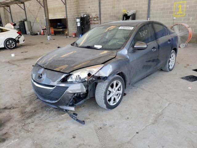 JM1BL1SF3A1233308 - 2010 MAZDA 3 I GRAY photo 2