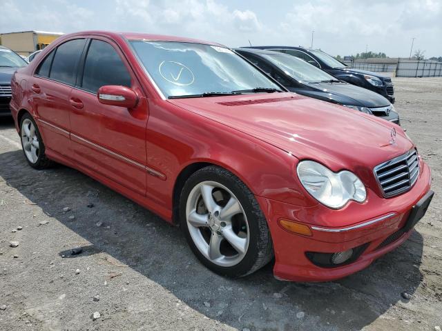 WDBRF40J75A783064 - 2005 MERCEDES-BENZ C-CLASS RED photo 1