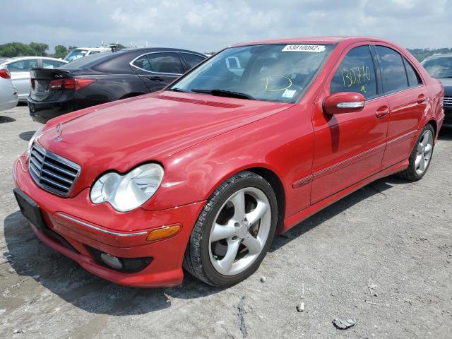 WDBRF40J75A783064 - 2005 MERCEDES-BENZ C-CLASS RED photo 2